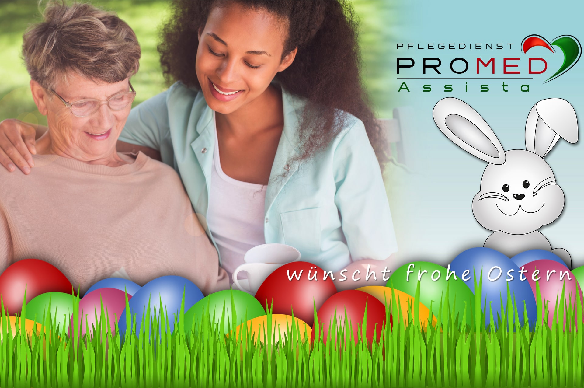 Pflegedienst PROMED Assista - Ambulante Pflege in Kreis Offenbach wünscht frohe Ostern