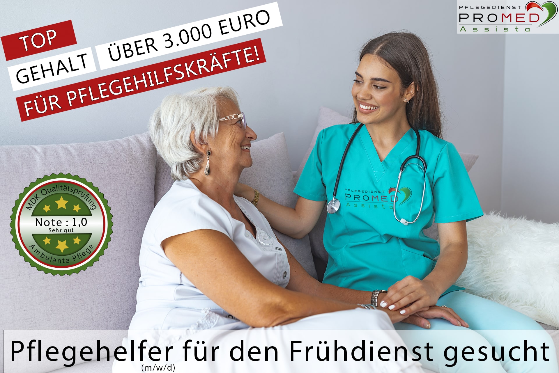 Pflegehelfer für den Frühdienst in Dietzenbach gesucht