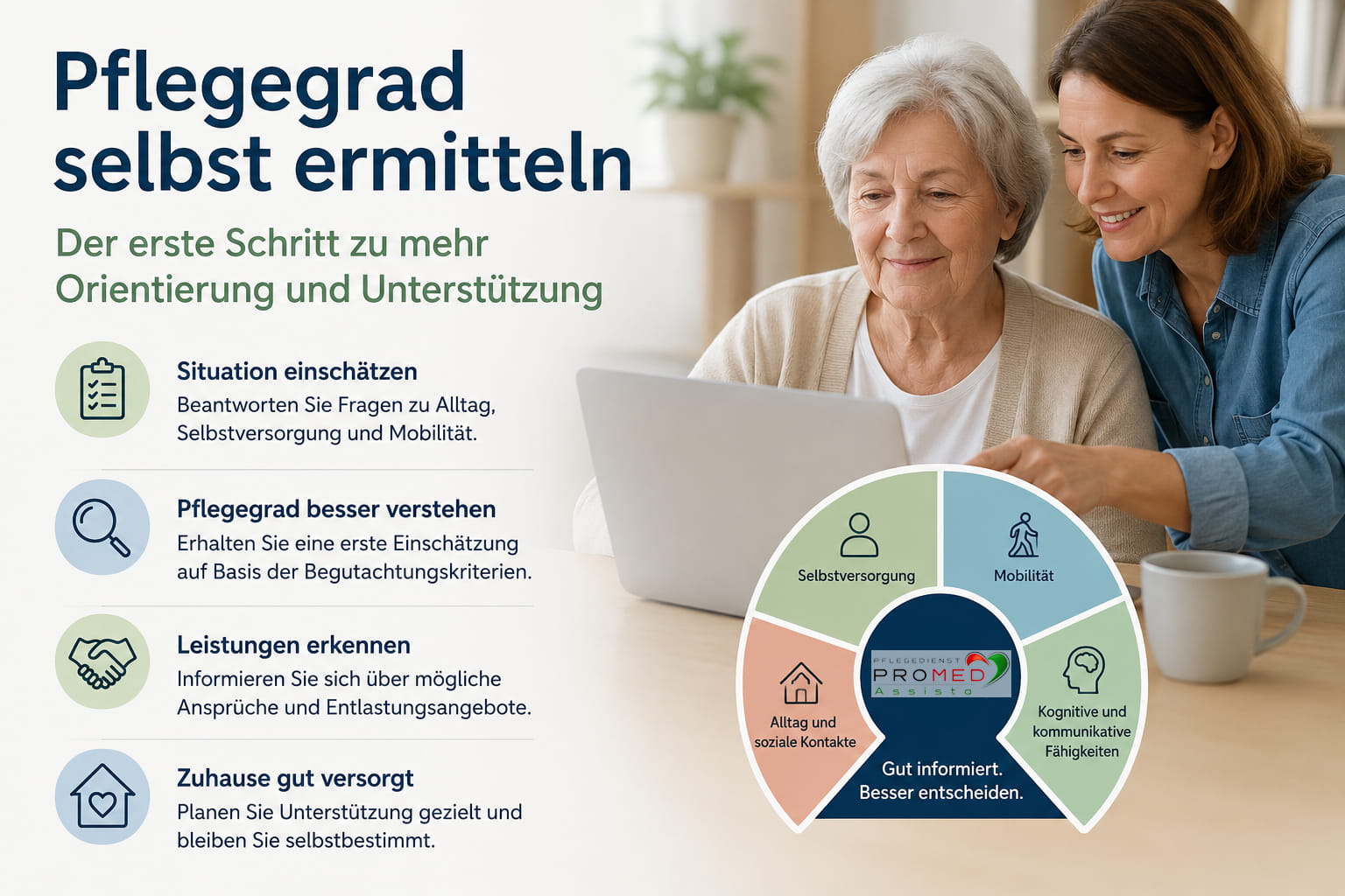 Pflegegrad selbst ermitteln