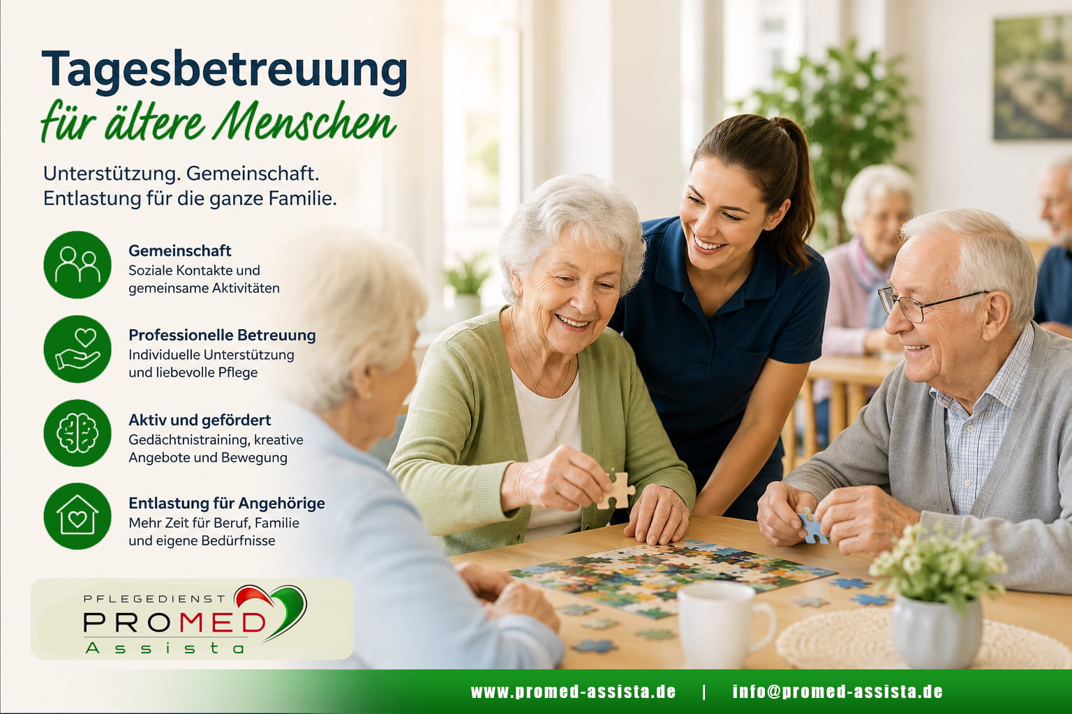 Tagesbetreuung für ältere Menschen